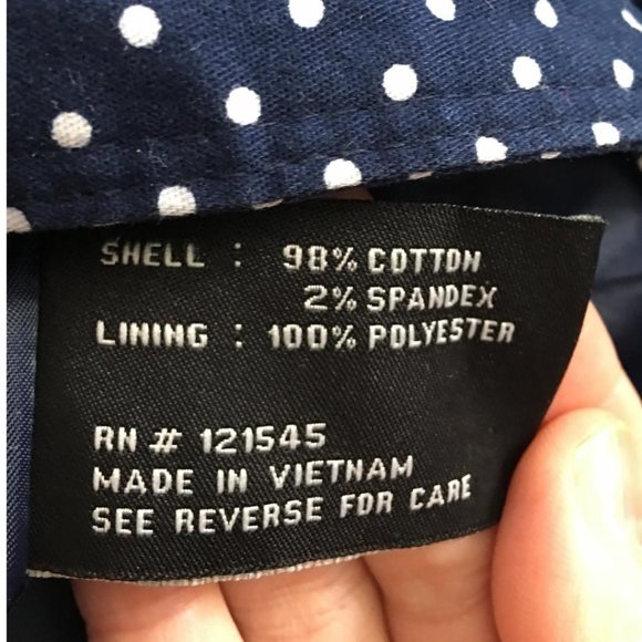 London Fog Polka Dot Double Breasted Trench Coat - Picture 4 of 4